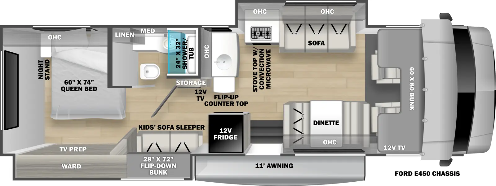 Forester 3251DSLE Floorplan